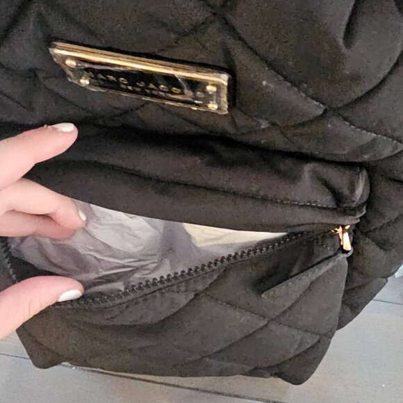 NWT Marc Jacobs Black Quilted Nylon School Women\'s Everyday Casual Backpack